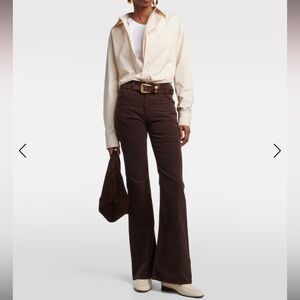 Citizens of Humanity Brown Isola Corduroy Flared Pants